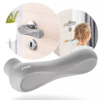 Set 2 protectii clanta usa, din silicon, acoperire completa, Reer HandleGuard 70071