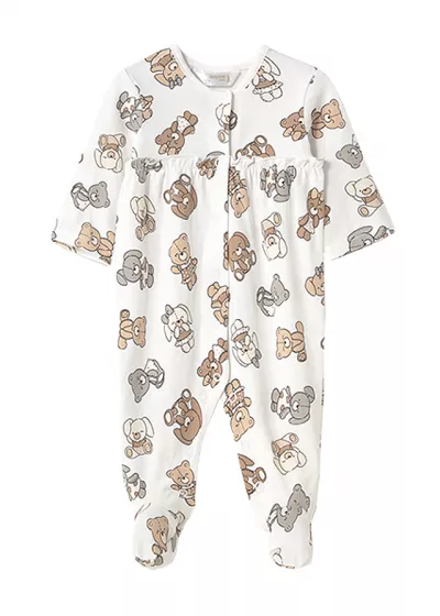 Set 2 salopete (pijamale) - ursuleti/iepurasi - Mayoral 4-6 luni