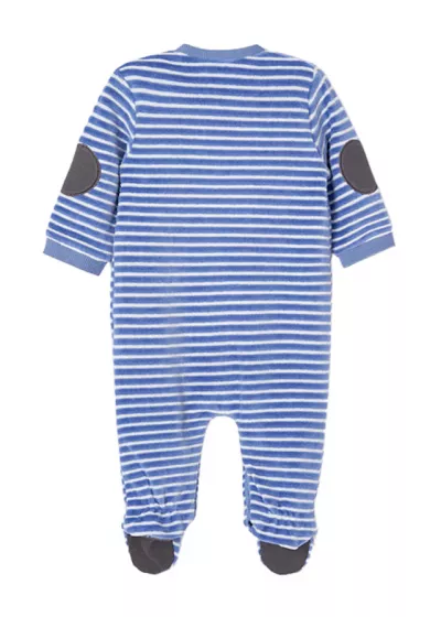 Set 2 salopete (pijamale) ECOFRIENDS - Catifea - Albastru - Mayoral 