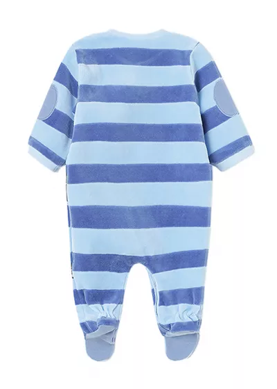 Set 2 salopete (pijamale) ECOFRIENDS - Catifea - Pinguini - Mayoral 