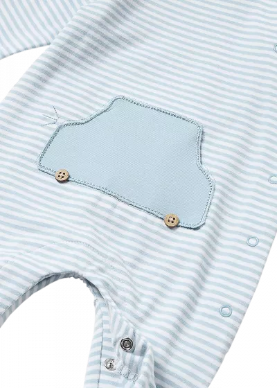 Set 2 salopete (pijamale) masinute -Cotton nou - Mayoral - Mayoral 2-4 luni (65 cm)