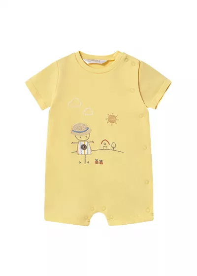 Set 2 salopete (pijamale) scurte - Mayoral 1-2 luni