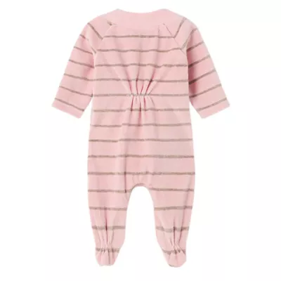 Set 2 salopete (pijamale) Ursuleti/buline de plus bumbac BCI nou-nascut - Mayoral 2-4 luni (65 cm)