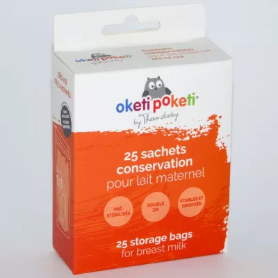 Set 25 pungi stocare pentru lapte matern - Oketi Poketi - Thermobaby