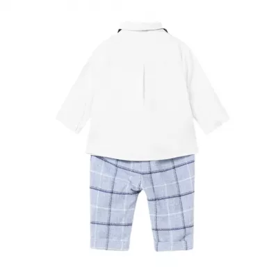 Set 2piese, camasa + pantaloni lungi si papion - Mayoral 6-9 luni (75 cm)