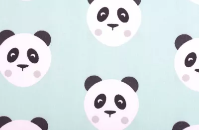 Set 2 cearceafuri patut Mint Panda