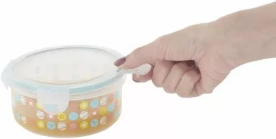 Set 3 boluri ermetice - Maxi 500 ml pentru pastrarea hranei - Badabulle