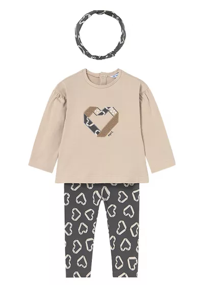 Set 3 piese - Bluza+colanti+bentita - Mayoral    4 ani