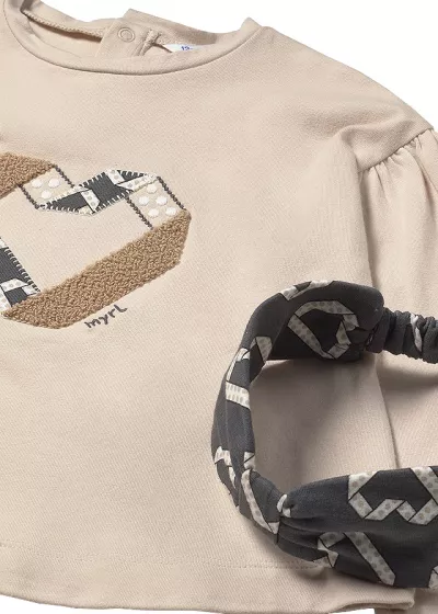 Set 3 piese - Bluza+colanti+bentita - Mayoral    4 ani