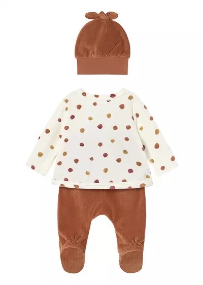Set 3 piese - Bluza+pantaloni+caciulita - Mayoral 2-4 luni