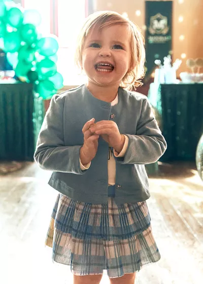 Set 3 piese - Fusta+bluza+cardigan - Mayoral   3 ani