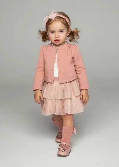 Set 3 piese - Fusta+bluza+jacheta - Mayoral  36 luni