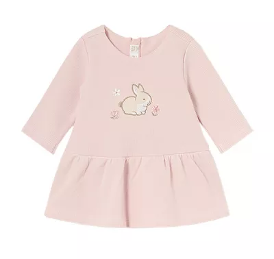 Set 3 piese -  Rochie + vesta blanita + bentita - Mayoral  18 luni