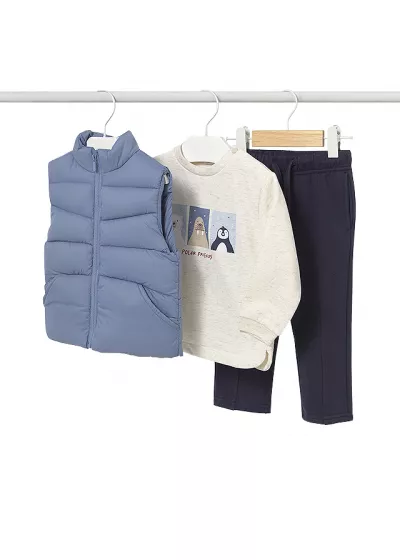 Set 3 piese - Vesta+bluza+pantaloni - Mayoral 