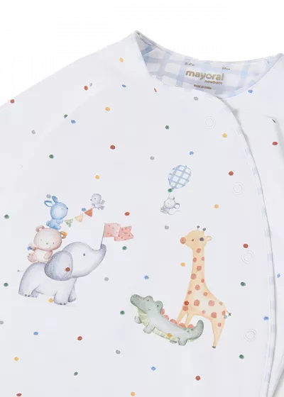 Set 3 piese cadou, ECOFRIENDS - Animale jungla - Mayoral  1-2 luni