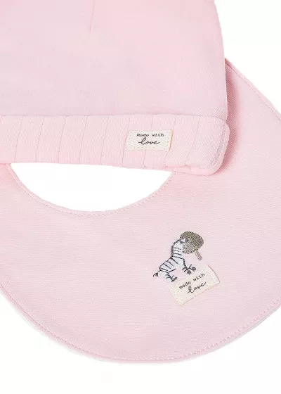 Set 3 piese cadou, unisex - alb/roz - Mayoral