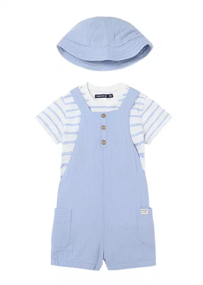 Set 3 piese dungi bleu Better Cotton - Mayoral 12 luni (80 cm)