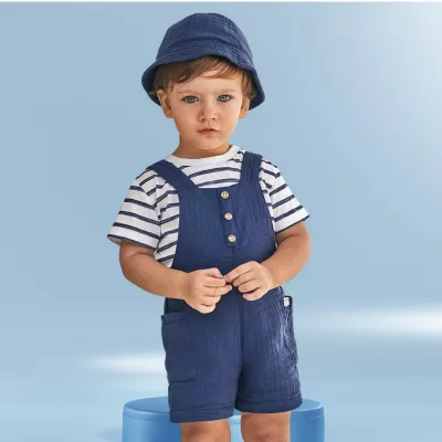 Set 3 piese dungi bleumarin Better Cotton - Mayoral 