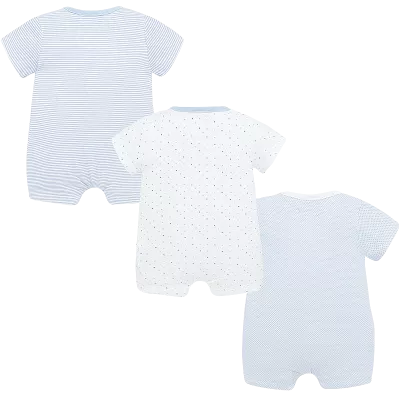 Set 3 salopete (pijamale) - Bleu - Mayoral 