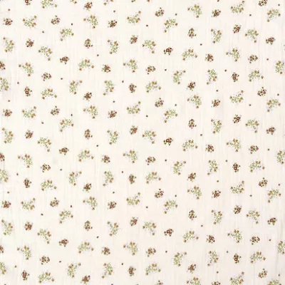 Set 3x batistute muselina Almond, White, Flowers - Buva 