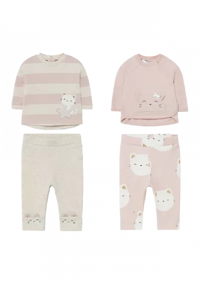 Set 4 piese - Tricou si pantaloni lungi ECOFRIENDS - Mayoral 