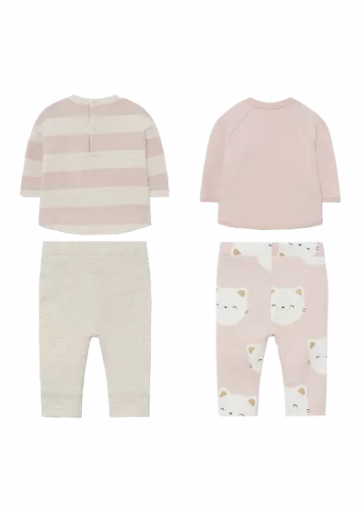 Set 4 piese - Tricou si pantaloni lungi ECOFRIENDS - Mayoral 