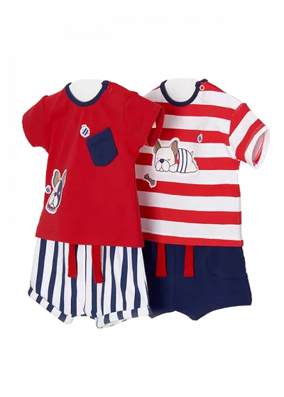 Set 4 piese - Tricou si pantaloni scurti ECOFRIENDS - Mayoral  18 luni