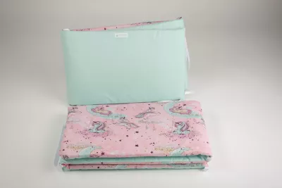 Set 5 piese complet echipare patut - Unicorn Heaven Pink - Maradalia Kids