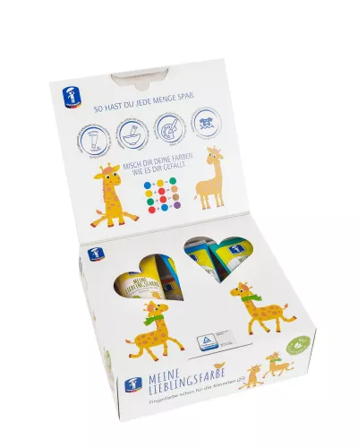 Set 6 tuburi vopsea pictura cu degetele - Basic