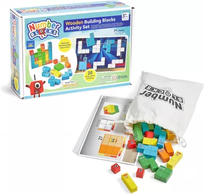 Set activitati cu cuburi din lemn - Numberblocks®