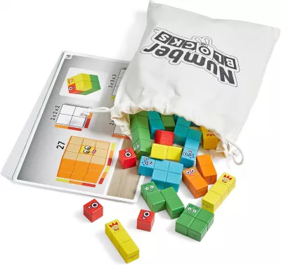Set activitati cu cuburi din lemn - Numberblocks®