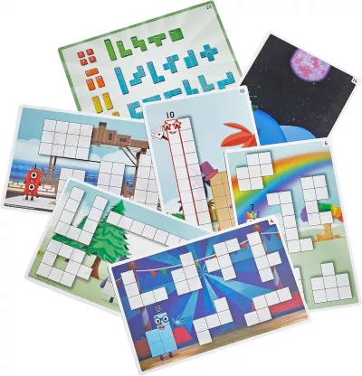 Set activitati cu cuburi din lemn - Numberblocks®