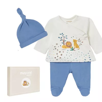 Set cadou 4 piese ECOFRIENDS bebe Jungla - Mayoral 6-9 luni