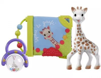 Set cadou - Jucarii activitati girafa Sophie - Sophie la Girafe