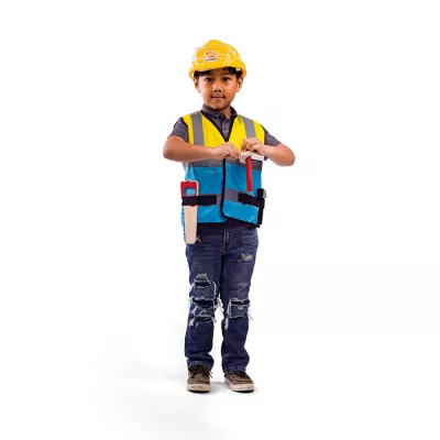 Set costum si accesorii constructor pentru copii