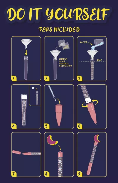 Set creativ cu penar - The Moon Academy