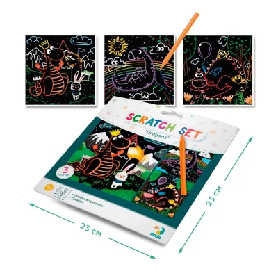 Set creativ de razuit - Dragoni