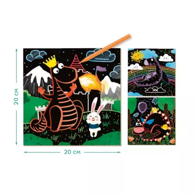 Set creativ de razuit - Dragoni