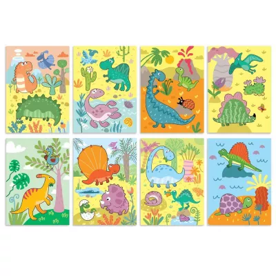 Set de colorat cu apa - Dinozauri