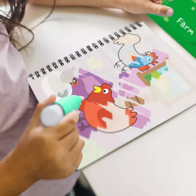 Set de colorat cu apa - La ferma