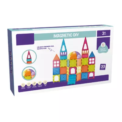 Set de constructie magnetic - 33 piese (7.5 cm)
