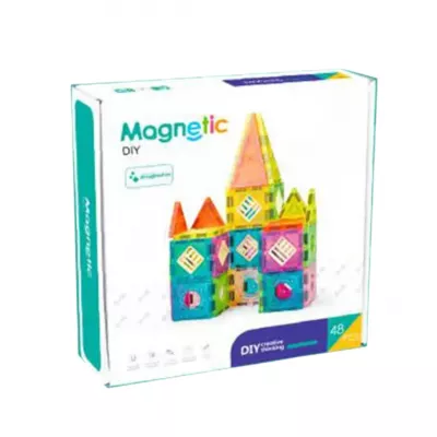 Set de constructie magnetic - 48 piese (5.5 cm)