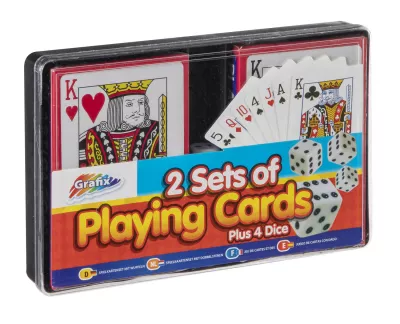 Set de doua pachete de carti si zaruri
