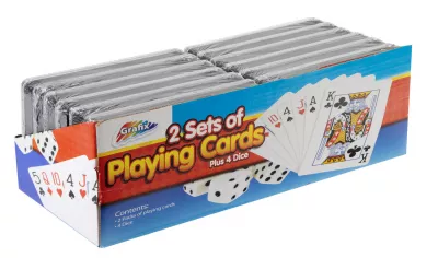 Set de doua pachete de carti si zaruri