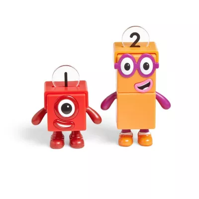 Set figurine Numberblocks - Aventuri pe bicicleta cu Unu & Doi