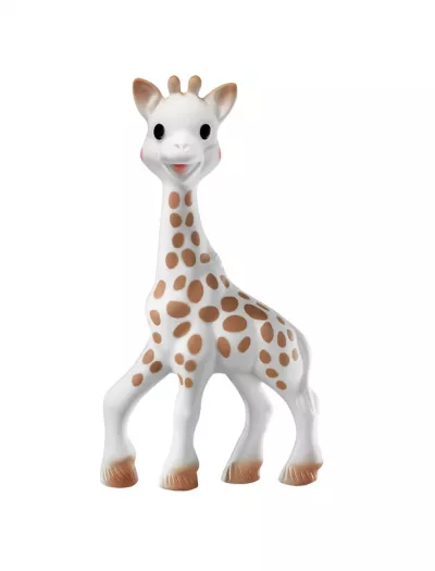 Set Girafa Sophie + figurina din cauciuc pentru rontait - So pure - Sophie la Girafe