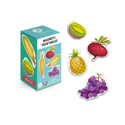 Set magnetic - Invat legume si fructe in lb. engleza