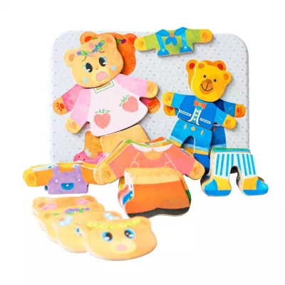 Set magnetic - Imbraca ursuletii (36 piese)