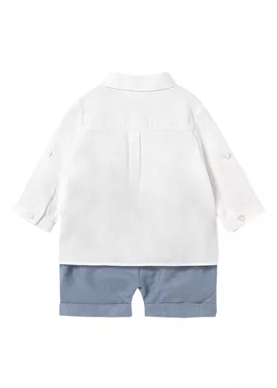 Set pantaloni scurti si camasa cu vesta - Mayoral  4-6 luni