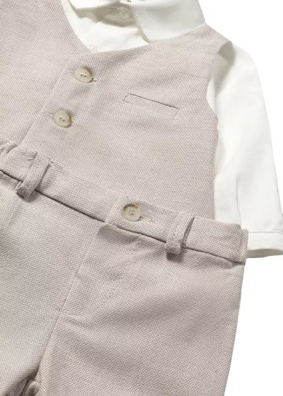 Set pantaloni scurti si camasa cu vesta - Mayoral  18 luni